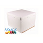 Коробка для торта 36х36х40 с крышкой и окном(плотный гофрокартон)