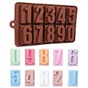 Силиконовый молд для шоколада Цифры . Размер 3,8х2,2 см