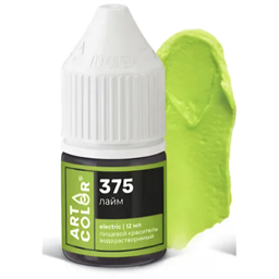 375.Краситель водораств. гелевый пищевой Лайм, 12 мл, Art Color