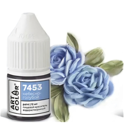 7453.Краситель водораств. гелевый пищевой Небесно-голубой, 12 мл, Art Color