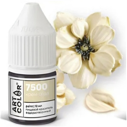 7500.Краситель водораств.  гелевый пищевой Крем-сода, 12 мл, Art Color