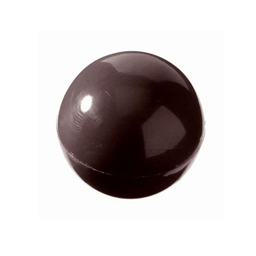 Форма для шоколада Полусфера, плотный пластик. Размер 28 см × 14 см × 3 см, 15 ячеек. Диаметр ячейки 3,3 см