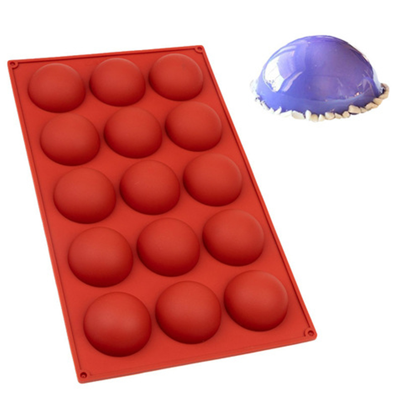 Форма Полусфера 15 ячеек, 4,5 см (для шоколада и изомальта)