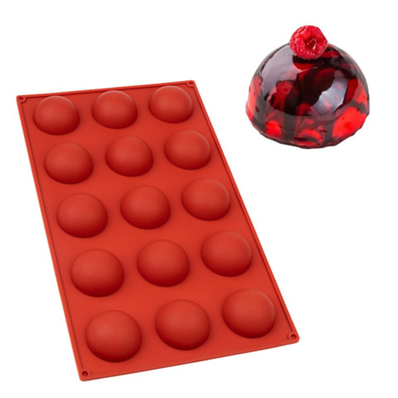 Форма Полусфера 15 ячеек, 4 см (для шоколада и изомальта)