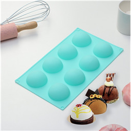 Форма Полусфера 8 ячеек, 5,4 см (для шоколада и изомальта)