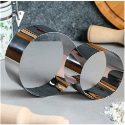 Формы для выпечки и сборки Круг,8 см, 10 см, высота 5 см, набор