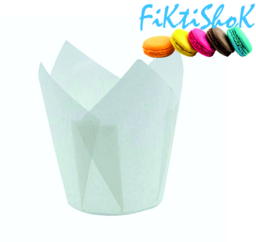 Капсула Тюльпан Белый, двухсторонняя, 50х80 мм