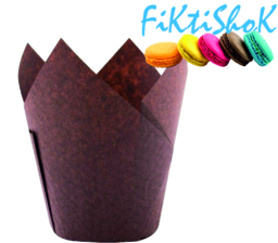 Капсула Тюльпан Коричневый, двухсторонняя, 50х80 мм