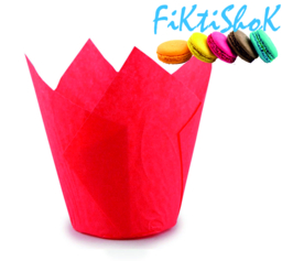 Капсула Тюльпан Красный, двухсторонняя, 50х80 мм