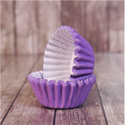 Капсулы бумажные для конфет Фиолетовые 25*18 мм, 90 шт +-5шт.