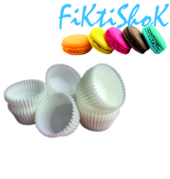 Капсулы белые бумажные для конфет, 22х15,5 мм, набор 100 шт