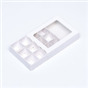 Коробка для 12 конфет, 11.5×8.7×2.5 Тонкие разделители, Белый.