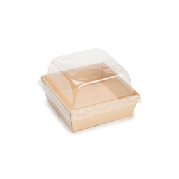 Коробка для десерта купольная, 11х11 см, высота 9 см