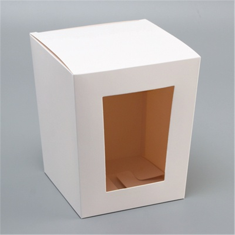 Коробка для кулича белая, 15х15х18 см