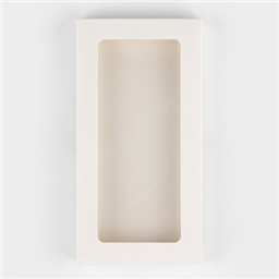 Коробка для плитки шоколада. Цвет белый. 16,4х8,4х1,7 см