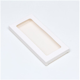 Коробка для плитки шоколада. Цвет белый. 17,1х8х1,4 см