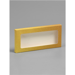 Коробка для плитки шоколада. Цвет золотой. 17х8х1,4