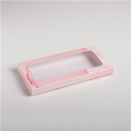 Коробка для шоколада «8 марта», с окном, 17.3х8.8х1.5 см