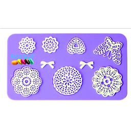 Коврик для гибких кружев (айсинга) Кружево, 19х12 см