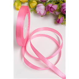 Лента атласная 1 см*25 ярд, розовый №05