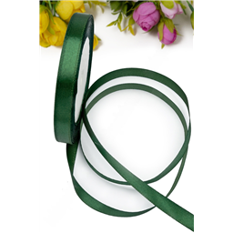 Лента атласная 1 см*25 ярд, темно-зеленый №049