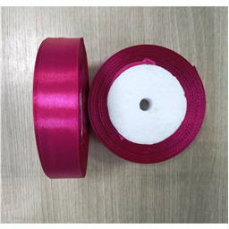 Лента атласная Розово Малиновая (4), ширина 2 см, 25 ярдов (22,86 м)