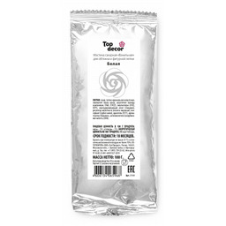 Мастика белая для обтяжки и лепки Топ-Декор, 100 г