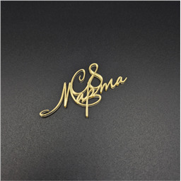 Мини-топпер  Надпись 8 марта 3, золото