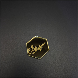 Мини-топпер 8 марта,ромб с гравировкой 