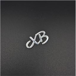 Мини - топпер ХВ, серебро, 3,5 см