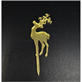 Мини-топпер Олень на ножке,золото, 5 см, зерк.акрил