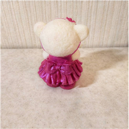 Шоколадная фигурка Мишка в платье из бельгийского шоколада и итальянской глазури