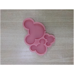 Молд Микки Маус, размер:7,3*5,5; 5*3,8; 3,3*2,3 см