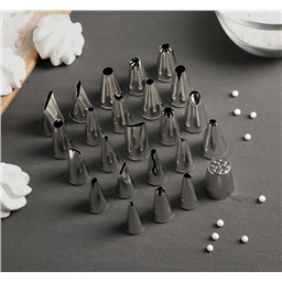 Набор кондитерских насадок, 24 шт, размер 1,8-2,2 см