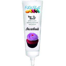 Новинка! Гелевый краситель Лиловый, Топ-Декор, 100 гр