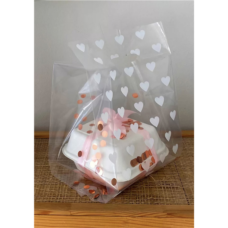 Пакет для бенто (сердечки), 24х18(дно) см