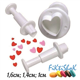 Плунжеры Сердечки, 3 шт