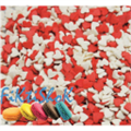 Посыпка Сердечки Красно-Белые мини, 75 гр 
