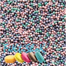 Посыпка Шарики Микс гол/лил/роз/зел/бел, 2 мм, 100 гр