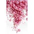 Рисовые шарики Жемчуг Розовый, матовые 80 г
