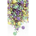 Рисовые шарики Жемчуг Сир/зел/жел, матовые, 80 г