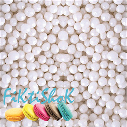 Шарики перламутровые Жемчуг Белый. 3-4 мм, 70 гр 