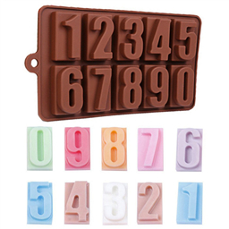 Силиконовый молд для шоколада Цифры . Размер 3,8х2,2 см