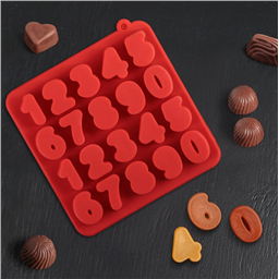 Силиконовый молд Цифры для шоколада