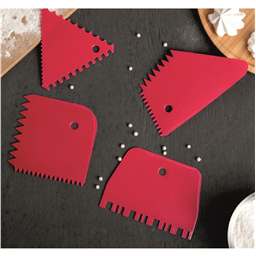 Скребки узорные, набор 4 шт