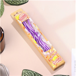 Свечи для торта Серпантин 6 шт, сиреневые, 15,5 см