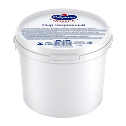 Сыр творожный Савушкин 65%, 2,4 кг 