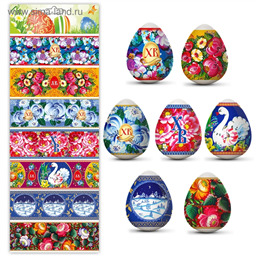 Термонаклейки пасхальные Волховская, 7 шт