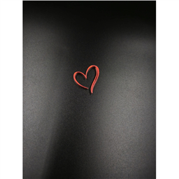 Топпер  мини Сердце,3 см, красный,арт.52