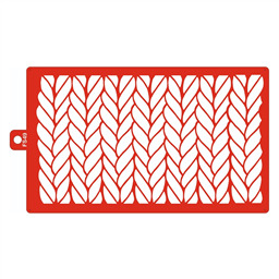 Трафарет 49 Крупная вязка. Размер полос: 15,8*27,7 см.